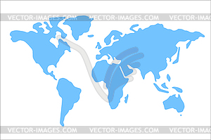 World map - vector clipart