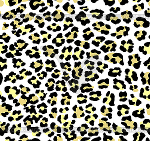 Seamless leopard pattern - vector image