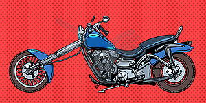 Vintage motorcycle bike - vector image