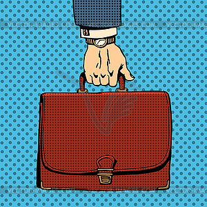 Business briefcase suitcase - vector image