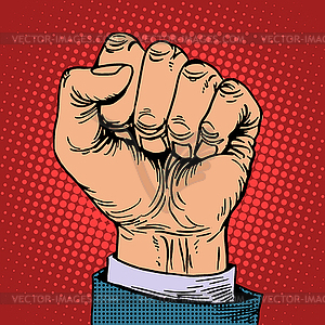 Fist hand business concept - vector clipart