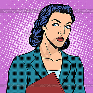 Businesswoman successful woman - vector clip art