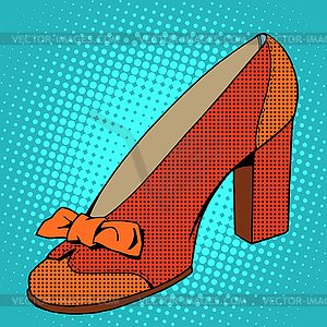 Retro shoes womens - vector clipart