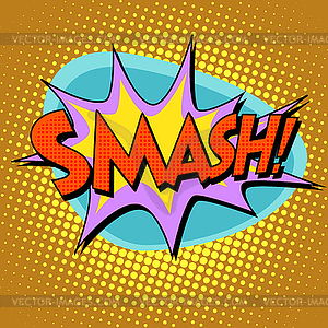 Comic bubble retro text - vector image