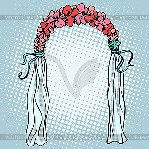 Wedding gate for betrothal - vector EPS clipart