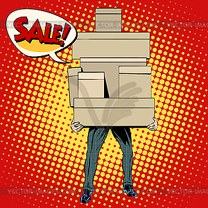 Покупатель торговый продажа - изображение векторного клипарта