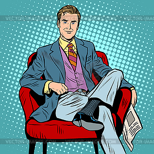 Boss businessman Director - vector image