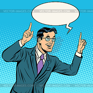 Speaker politician man - vector clipart