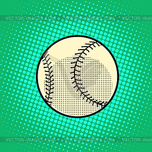 Baseball Ball pop art retro style - vector image