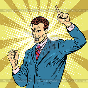 Male speaker politician businessman - vector clipart