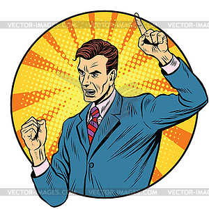 Male speaker politician businessman - vector clip art