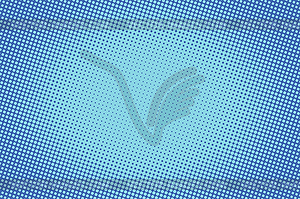 Retro comic blue background raster gradient halftone - vector image