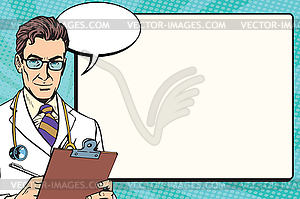 Medicine doctor health background - color vector clipart