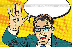 Hands giving high five for great work - vector image