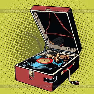 retro record player clipart