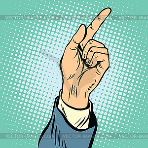 Gesture Index finger direction - vector clip art