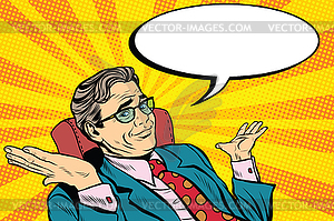 Oops sorry business man - vector clip art