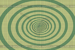 Green spiral pop art background - vector clipart
