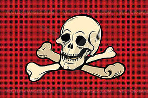 Jolly Roger. skull and crossbones - vector clipart