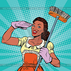 Cleaning staff. household equipment tools - vector image