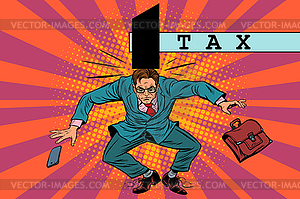 Tax policy, impact on business - vector image