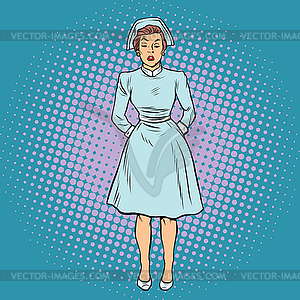 Dissatisfied angry nurse - vector clipart