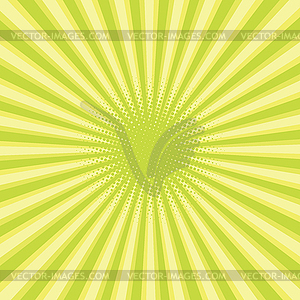 Зеленого цвета заднего фона поп-арт стиль - иллюстрация в векторном формате