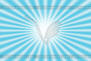 Blue colored back pop art style background - vector clipart