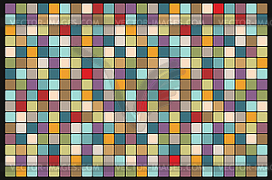 Mosaic background of colored squares - vector image