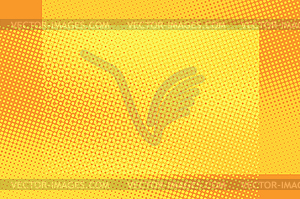Orange frame pop art retro background - vector clipart