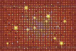 Shining brown background with light flares - vector clipart