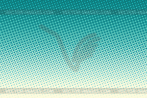 Green pop art raster dots background - vector image