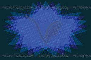 Abstract background of blue star - vector image