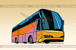 Tourist bus, public transport - vector clip art