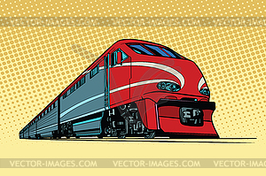 High speed passenger train - vector clip art