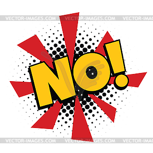 No comic word - vector EPS clipart