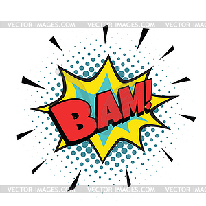 Bam comic bubble - vector clipart