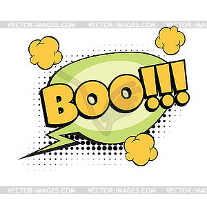 Boo comic word - vector clip art