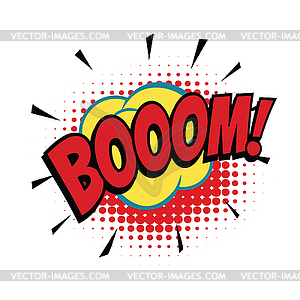 Boom comic word - vector clipart