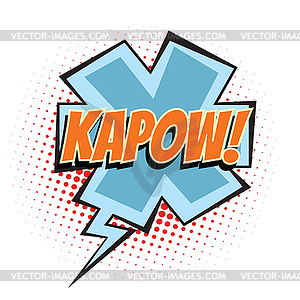 Kapow comic word - vector clipart