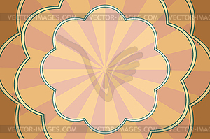 Vintage pop art background patterned form - vector image