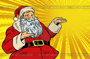 Santa Claus copy space template - vector clipart