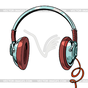 Stylish audio headphones - vector clip art