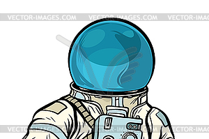 Portrait of astronaut helmet - vector clip art