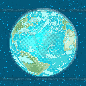 Earth planet. weather, nature and environment - vector clipart
