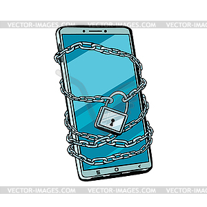 chain and lock clip art