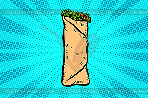 Shawarma kebab Doner - vector image