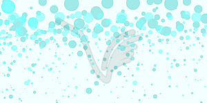 Turquoise bubbles, abstract background - vector clip art