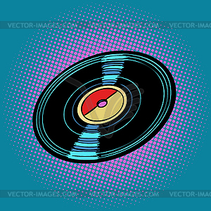 Vinyl record, music - vector image