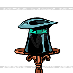 Magician hat, circus and magic - vector clipart